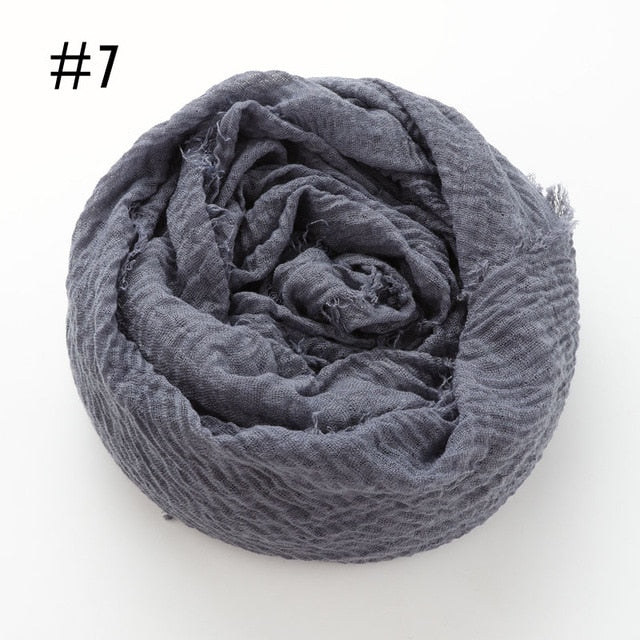 Soft crinkle Hijab(60 colors)