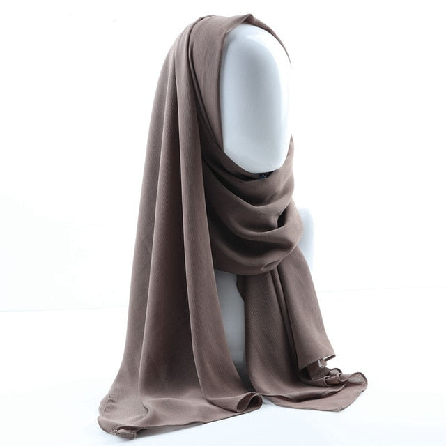 Crepe Chiffon Hijab (26 colors)