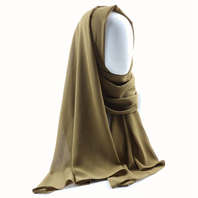 Crepe Chiffon Hijab (26 colors)