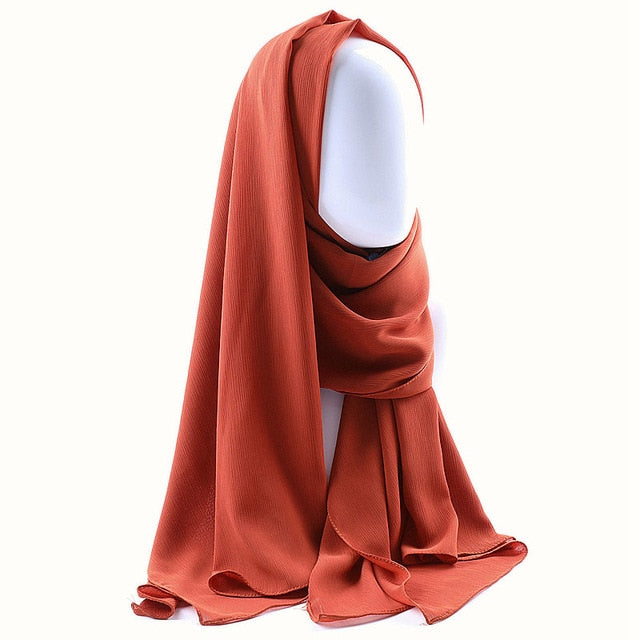 Crepe Chiffon Hijab (26 colors)