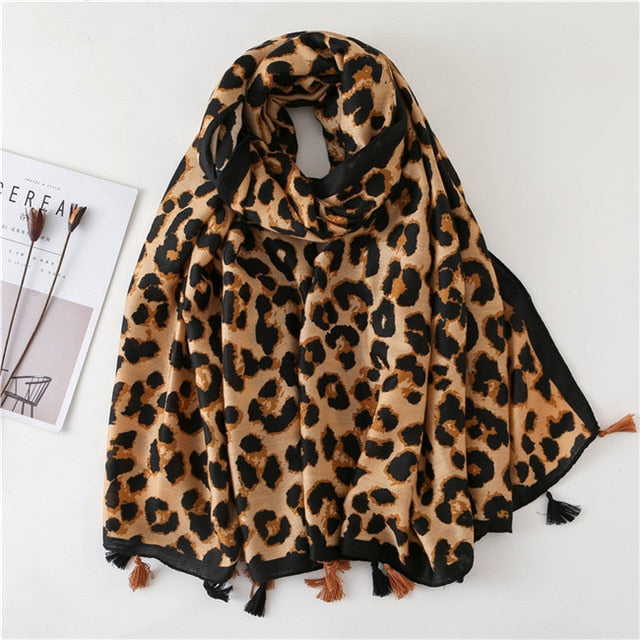 Leopard Hijab(13 colors)
