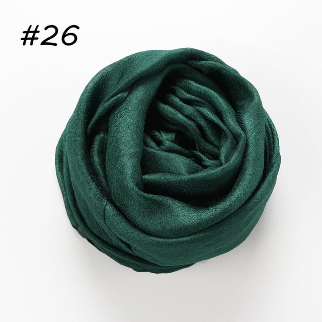 Linen Silk Hijab (30 Colors)