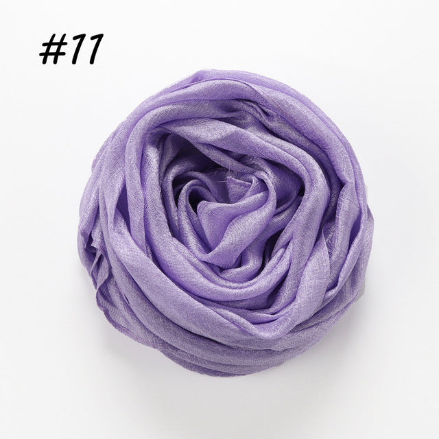 Linen Silk Hijab (30 Colors)