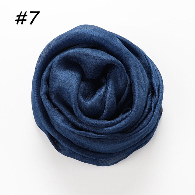 Linen Silk Hijab (30 Colors)