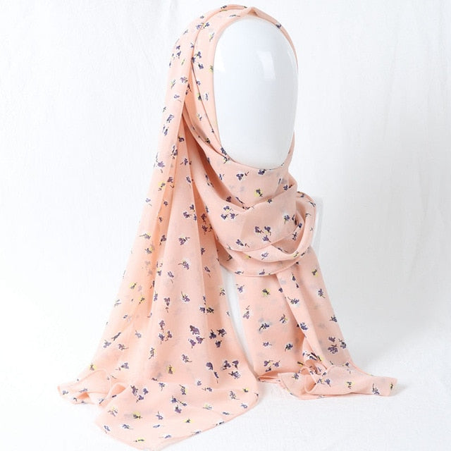 Printed Chiffon Hijab (29 patterns)