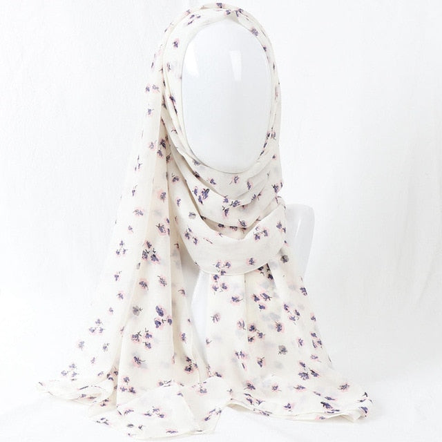 Printed Chiffon Hijab (29 patterns)