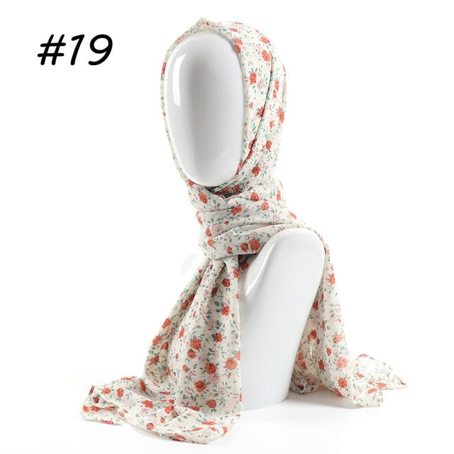 Printed Chiffon Hijab (29 patterns)