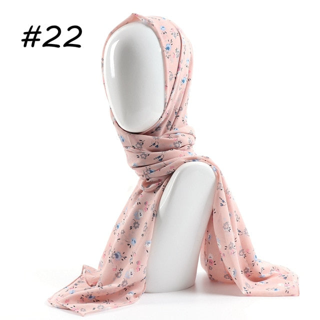 Printed Chiffon Hijab (29 patterns)
