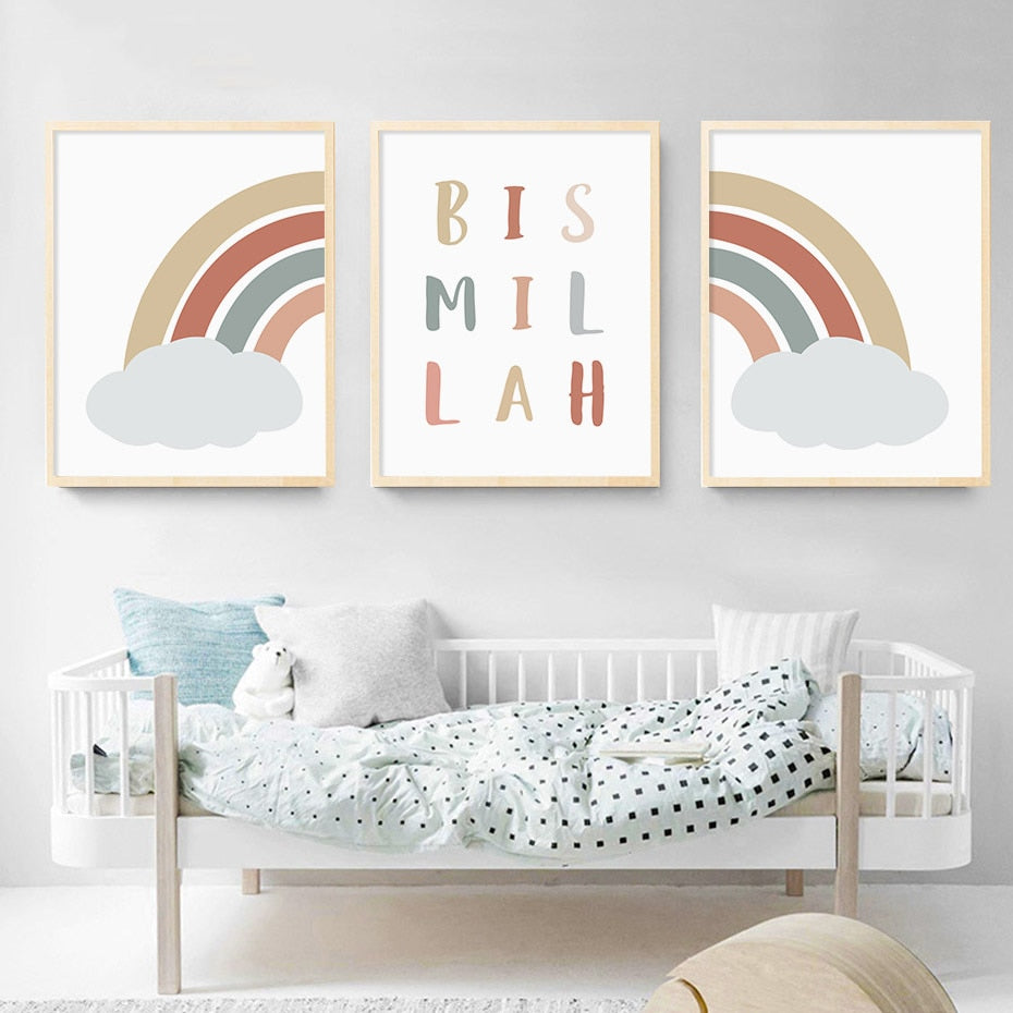 Nordic Bismillah  print nursey/room decor