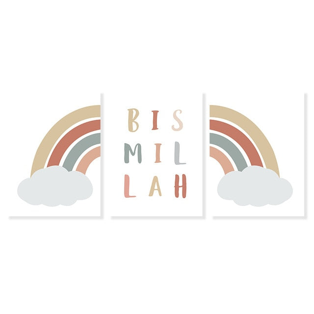 Nordic Bismillah  print nursey/room decor