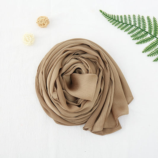 Silk crepe hijabs (15 Colors)