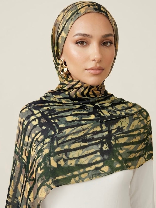 Olive Mirage Modal Hijab