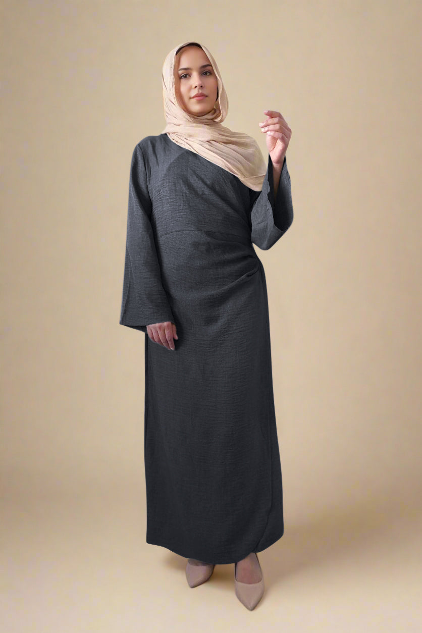 Hababah wrap abaya dress (5 Colors)