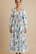 Blue blossom floral dress - Summer Favorite