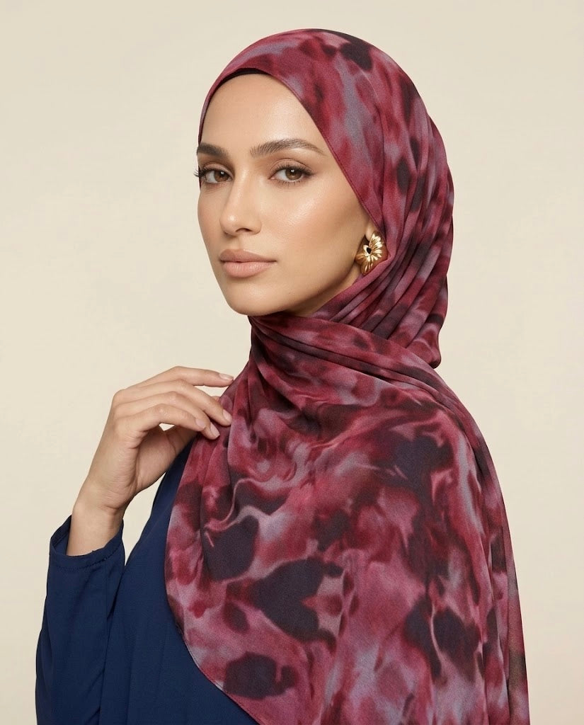 Mulberry Smoke Modal Hijab