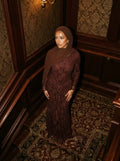 Aqeela Lace Shawl Dress