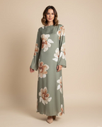 Meheroon Statement Floral Maxi Dress