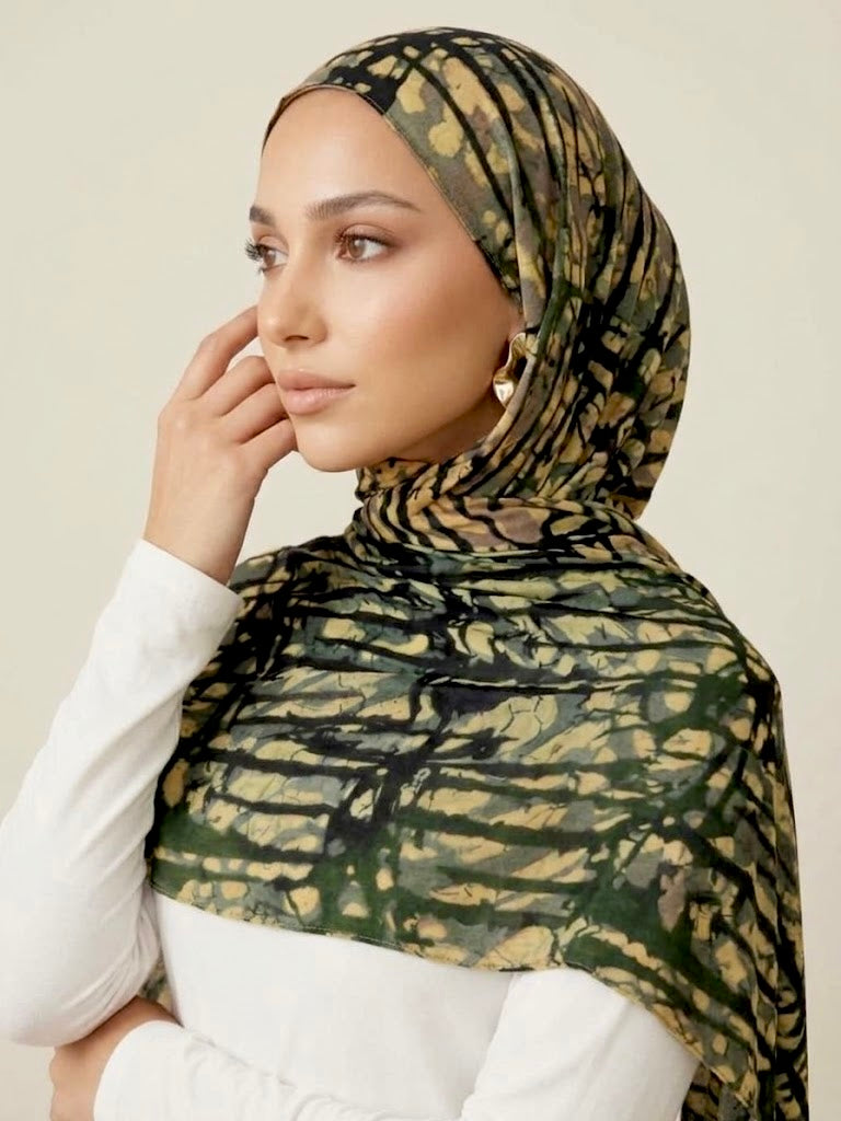 Olive Mirage Modal Hijab
