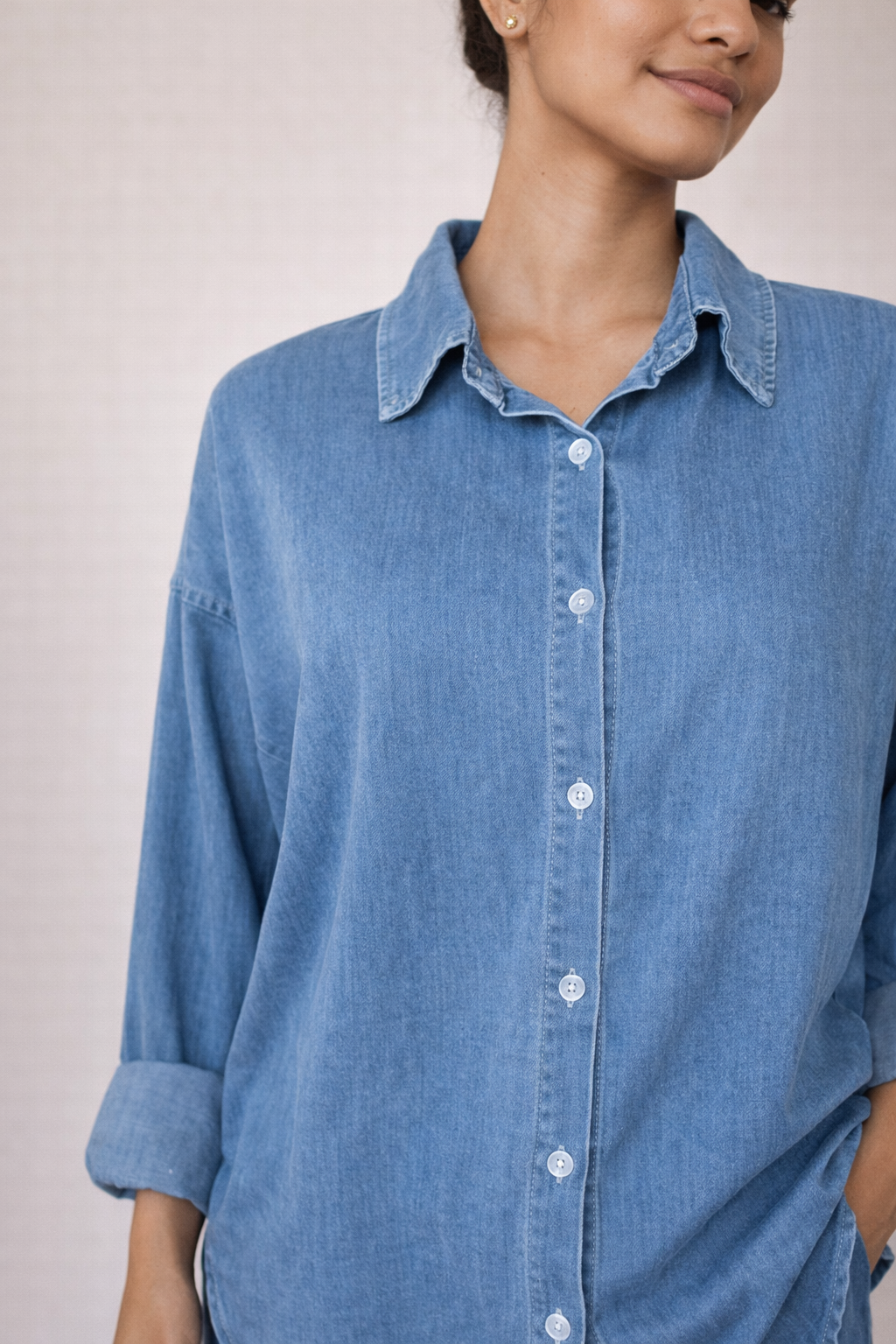 Azima Denimlook lightweight cotton blend Lounge Set