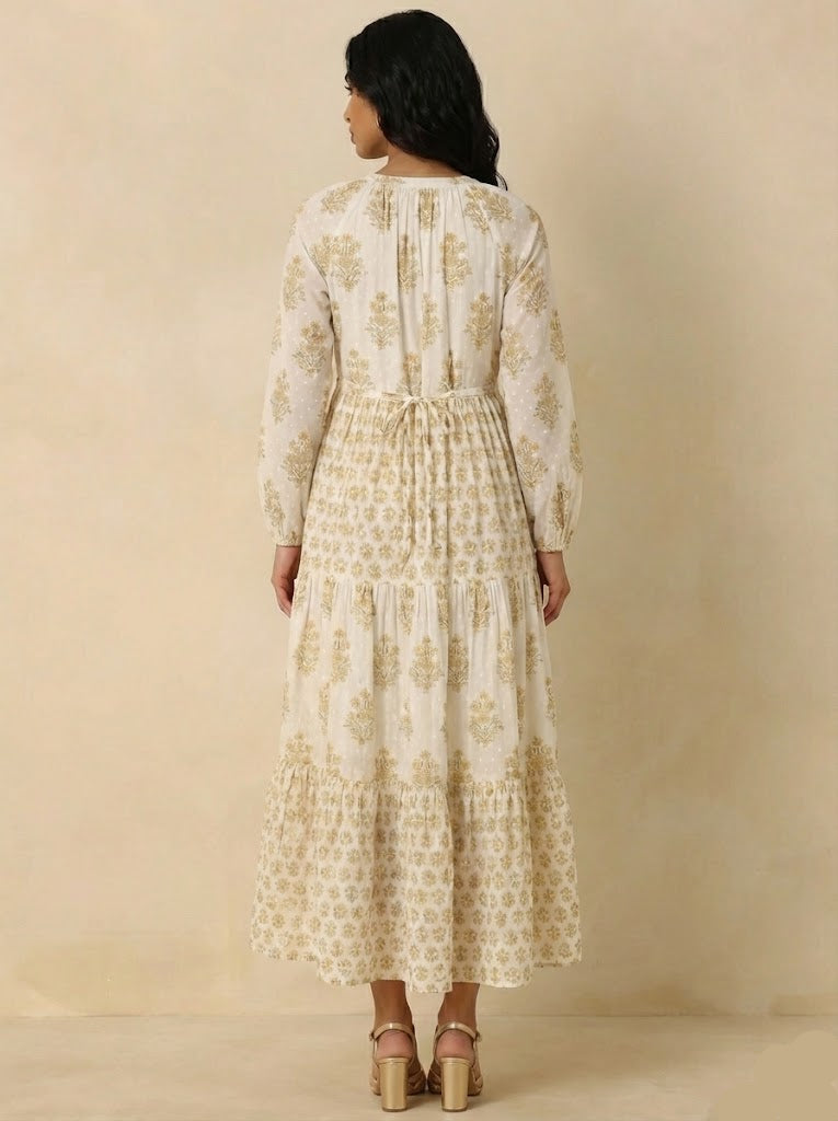 Safiya Block print inspired Cotton dress