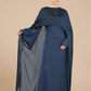 Azizah back tie dress with cape