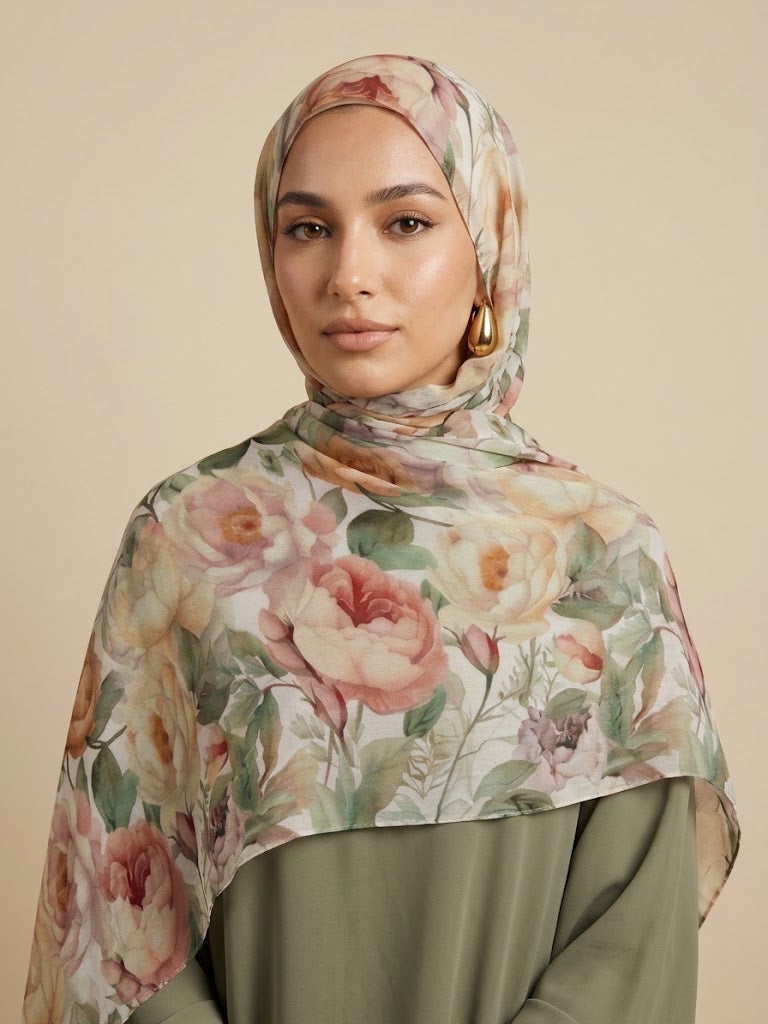 Jardin Rose Modal Hijab
