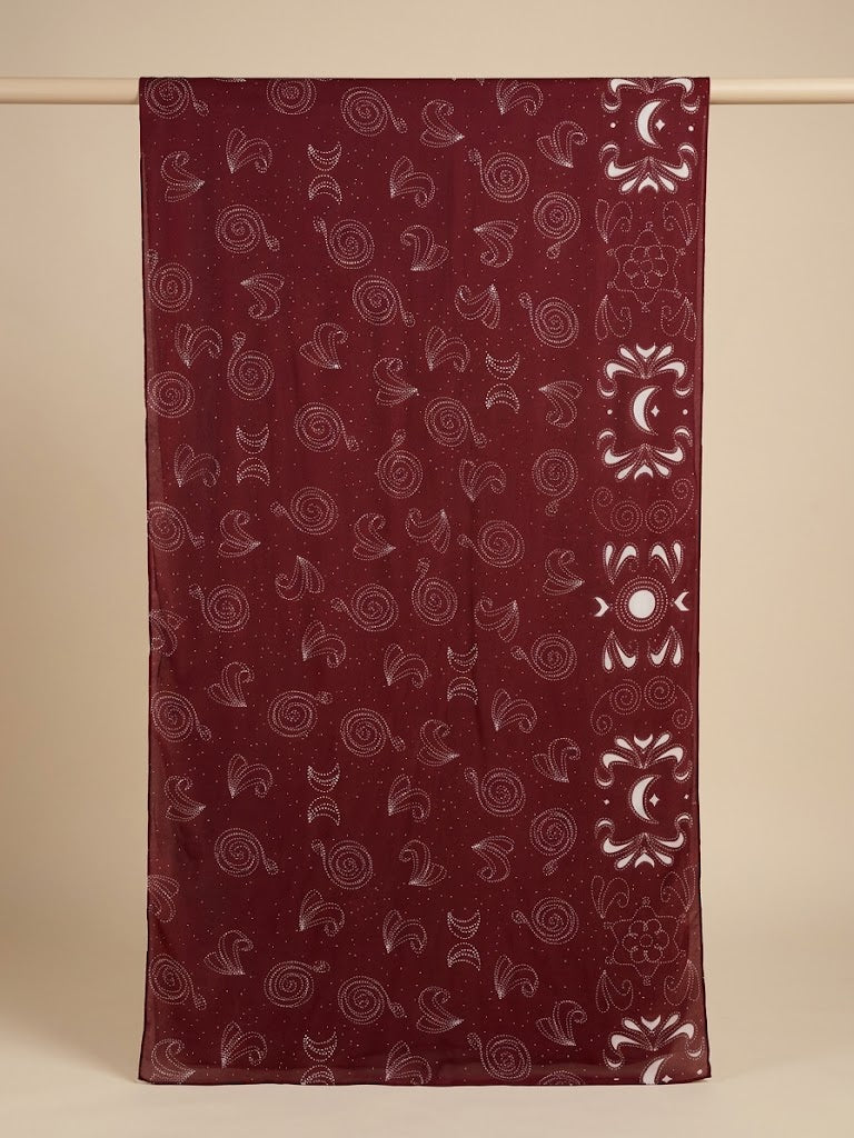 Burgundy Heritage Modal Hijab