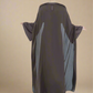 Azizah back tie dress with cape