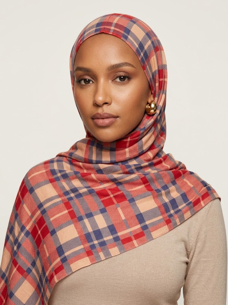 Autumn Plaid Modal Hijab