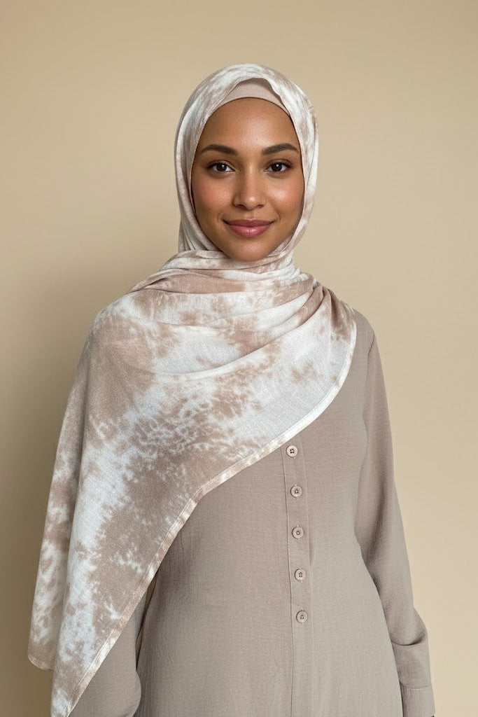 Alzubra Tie-Dye Patterned Scarves(12 Colors)