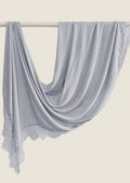 Soft Silver Mist Lace Modal hijabs