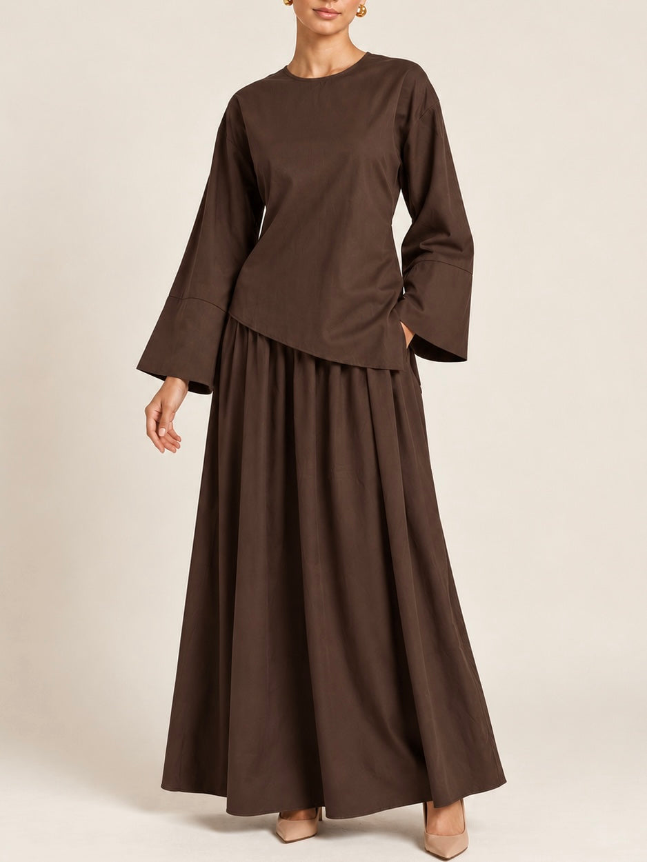Maqboola Two piece skirt set (6 Colors)