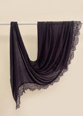 Charcoal Plum Lace Modal hijabs