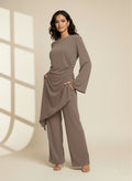Hanan Asymmetric Ruched Two-Piece Set