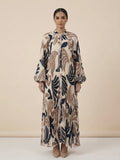 Narmin Plisse Maxi Shirt Dress