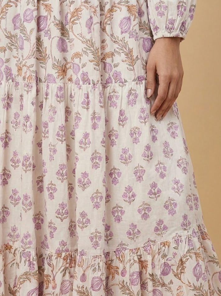 Amara Block print inspired Cotton dress