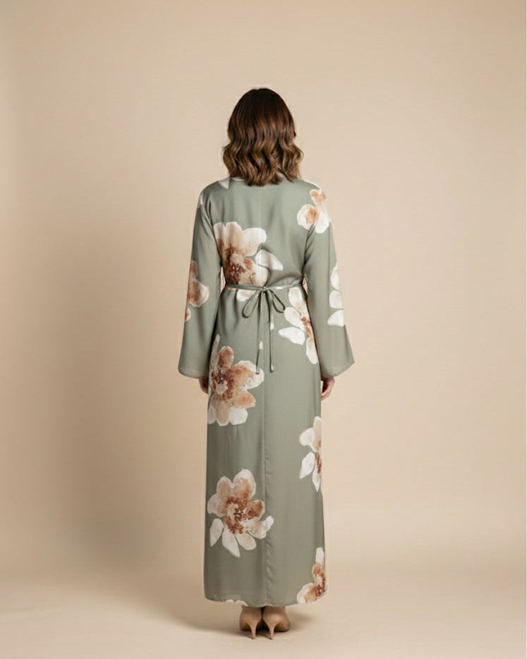 Meheroon Statement Floral Maxi Dress