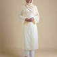 Hanam linen-look long top with slits