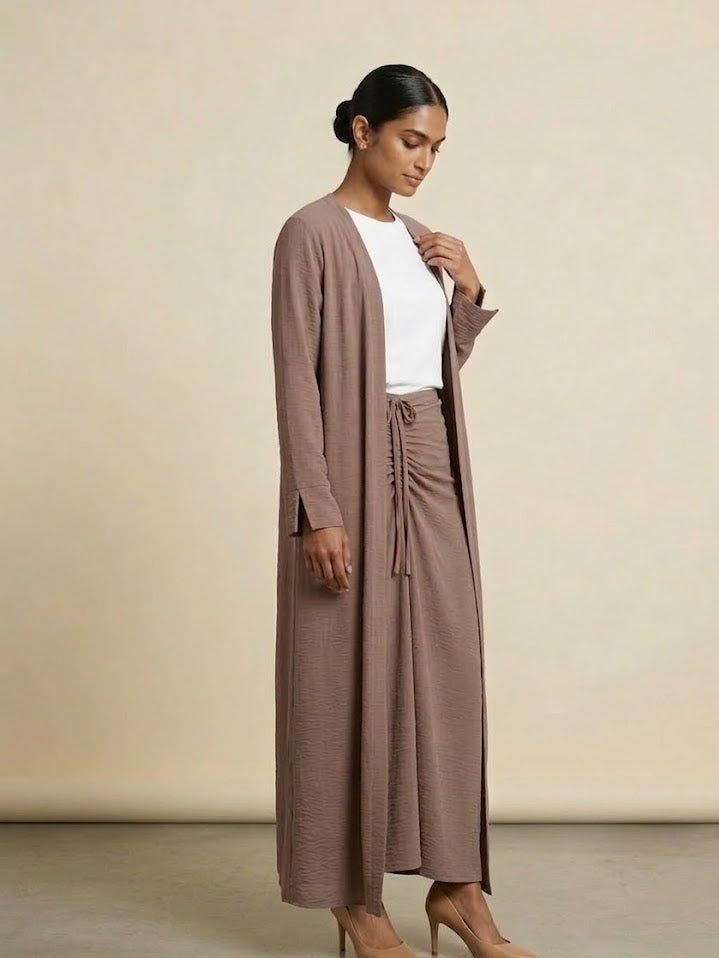 Elara Skirt -Cardigan Set (4 Colors)