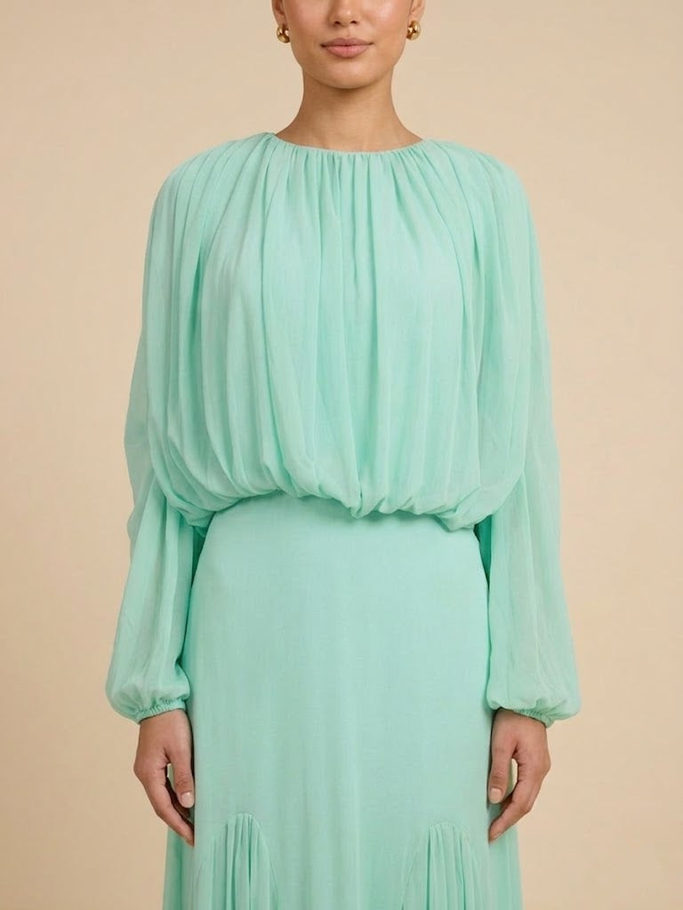 Lumiere Flowy Mesh Maxi Dress (2 Colors)