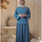 Jahanara Long Sleeve Shirt and Skirts Set (2 Colors)