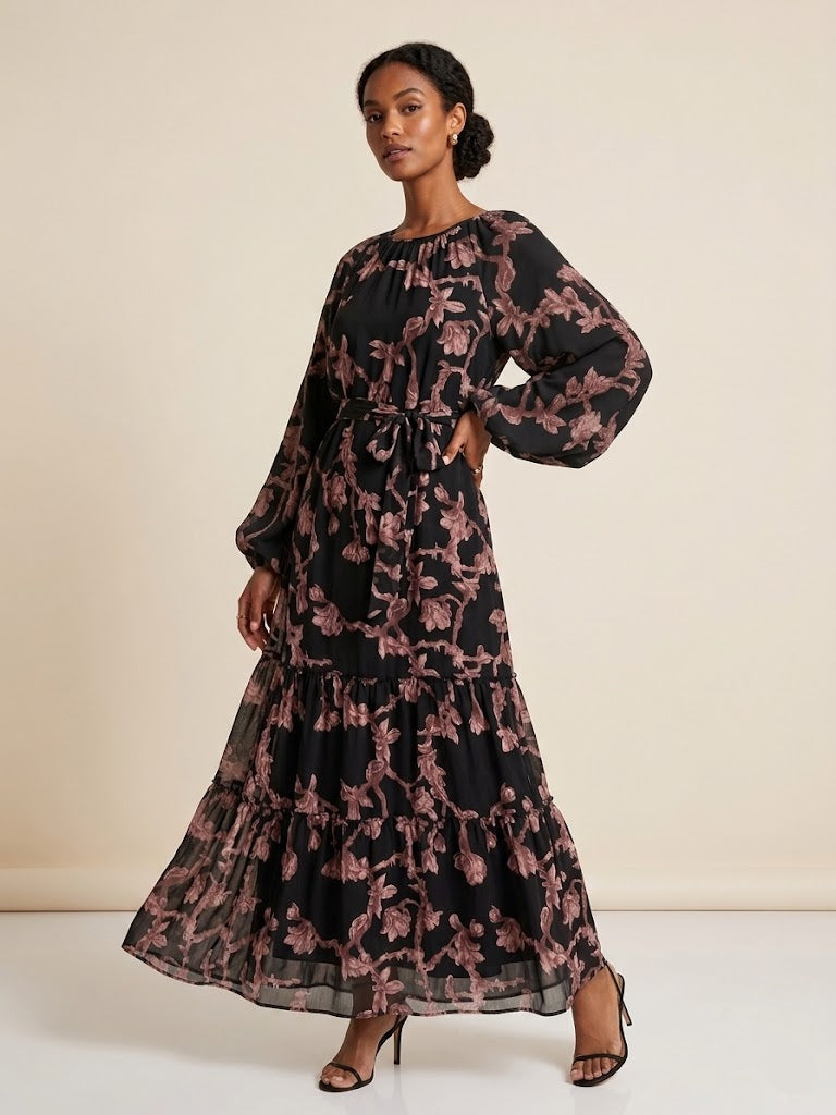 Ridha Tiered Dress