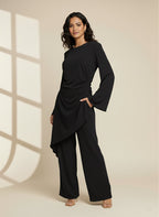 Hanan Asymmetric Ruched Two-Piece Set