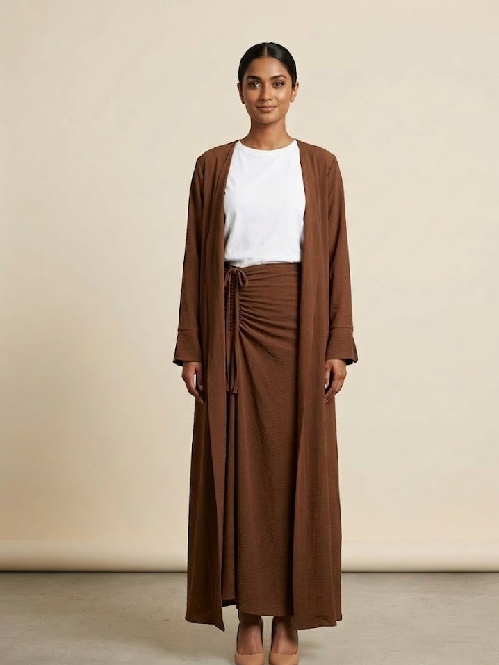 Elara Skirt -Cardigan Set (4 Colors)