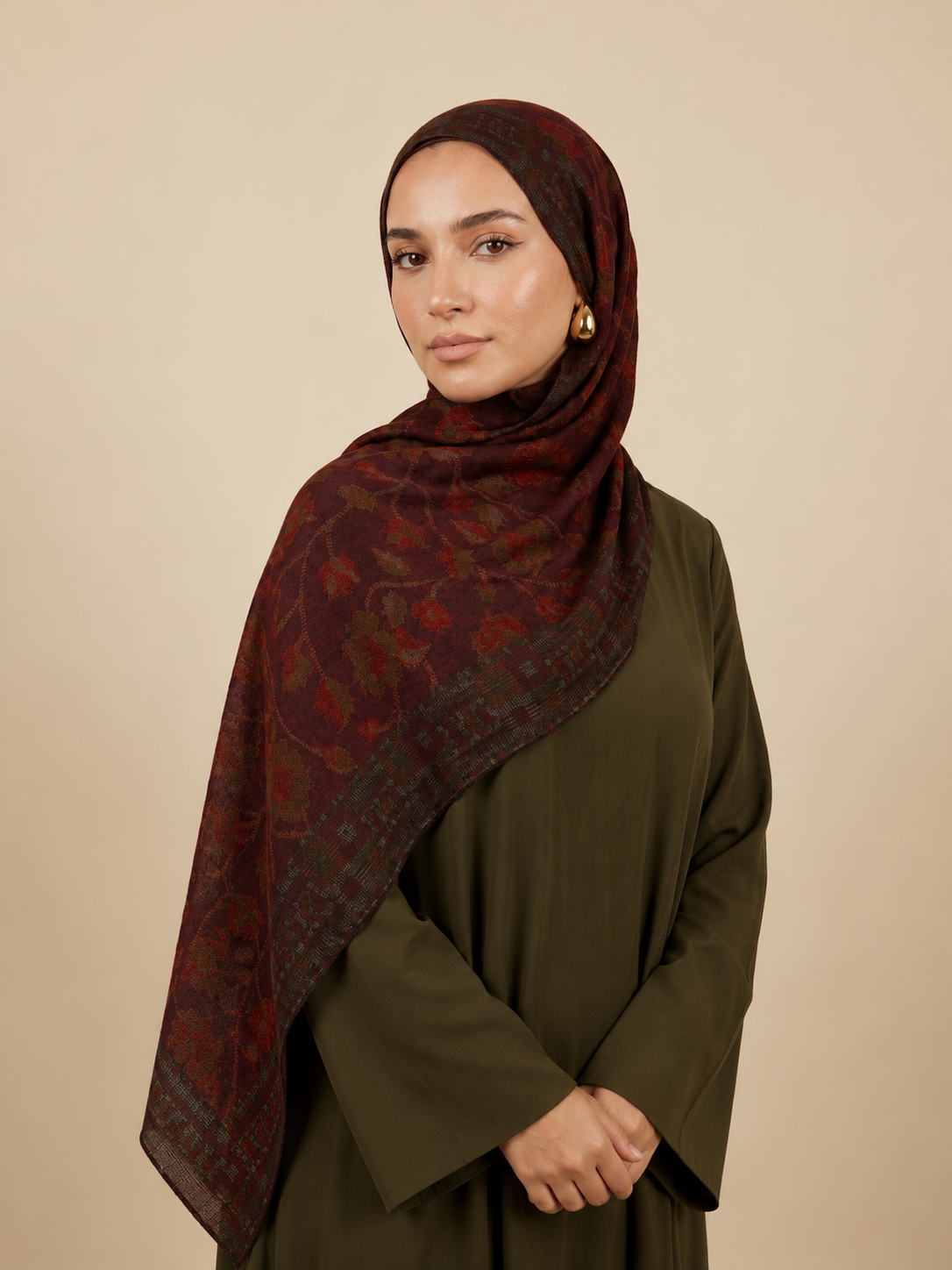 Vintage Merlot Modal Hijab