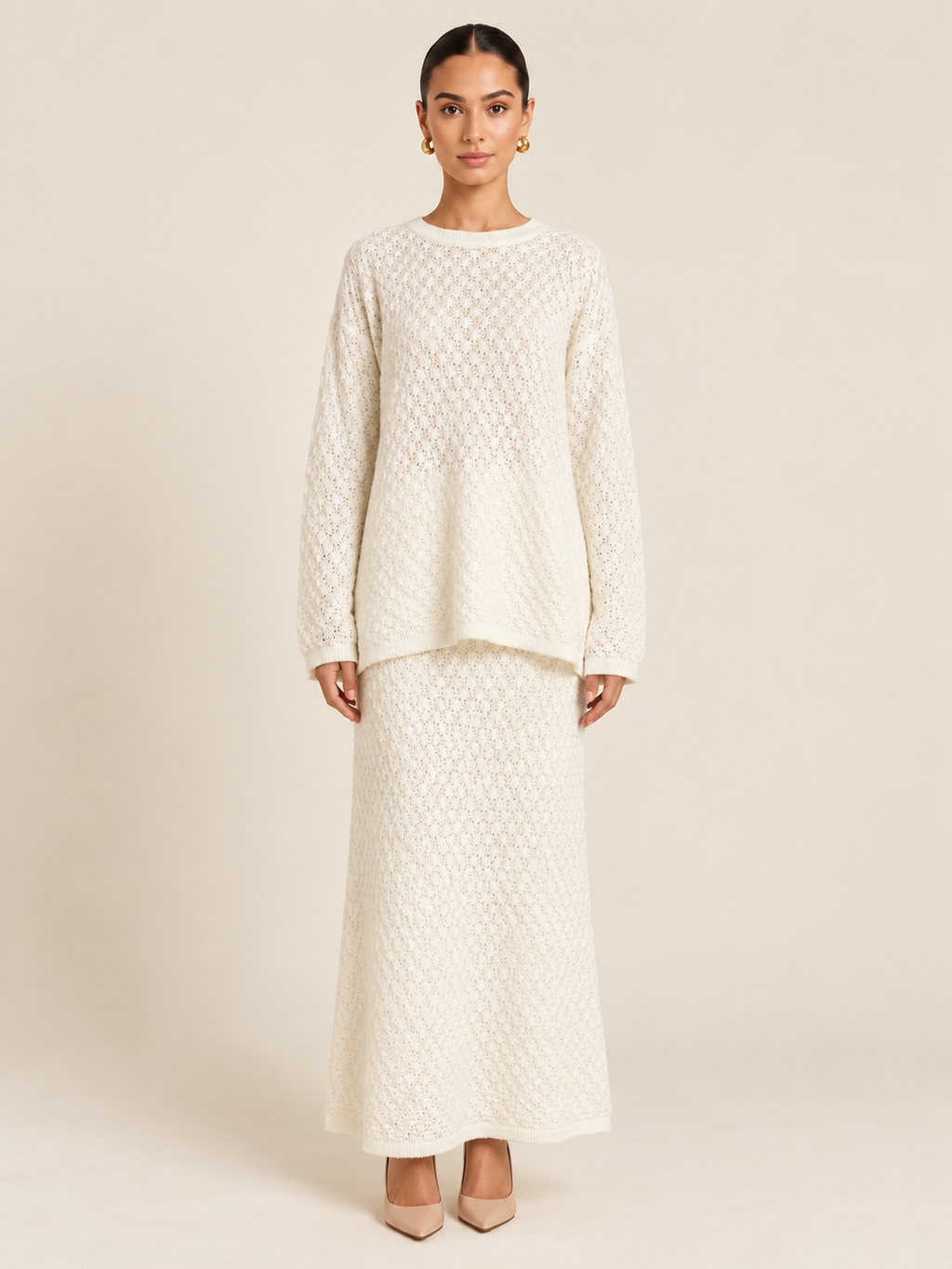 Inaya PullOver top & Skirt Set