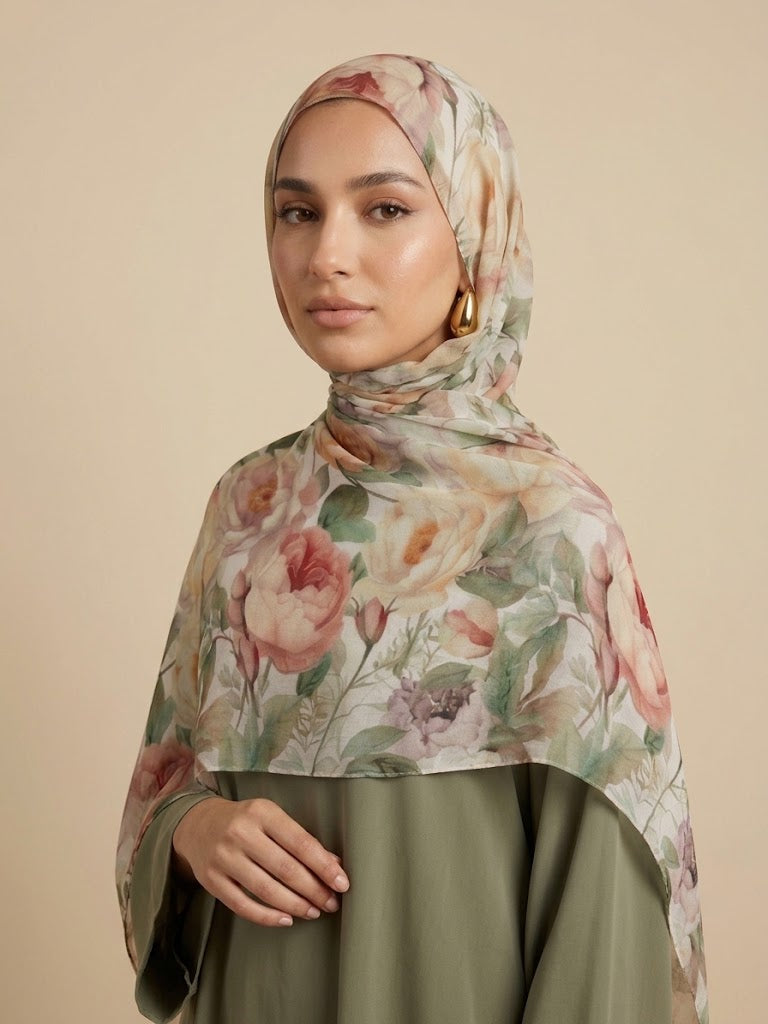 Jardin Rose Modal Hijab