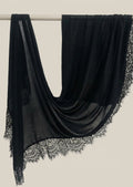Noir Lace Modal hijabs