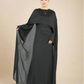 Azizah back tie dress with cape