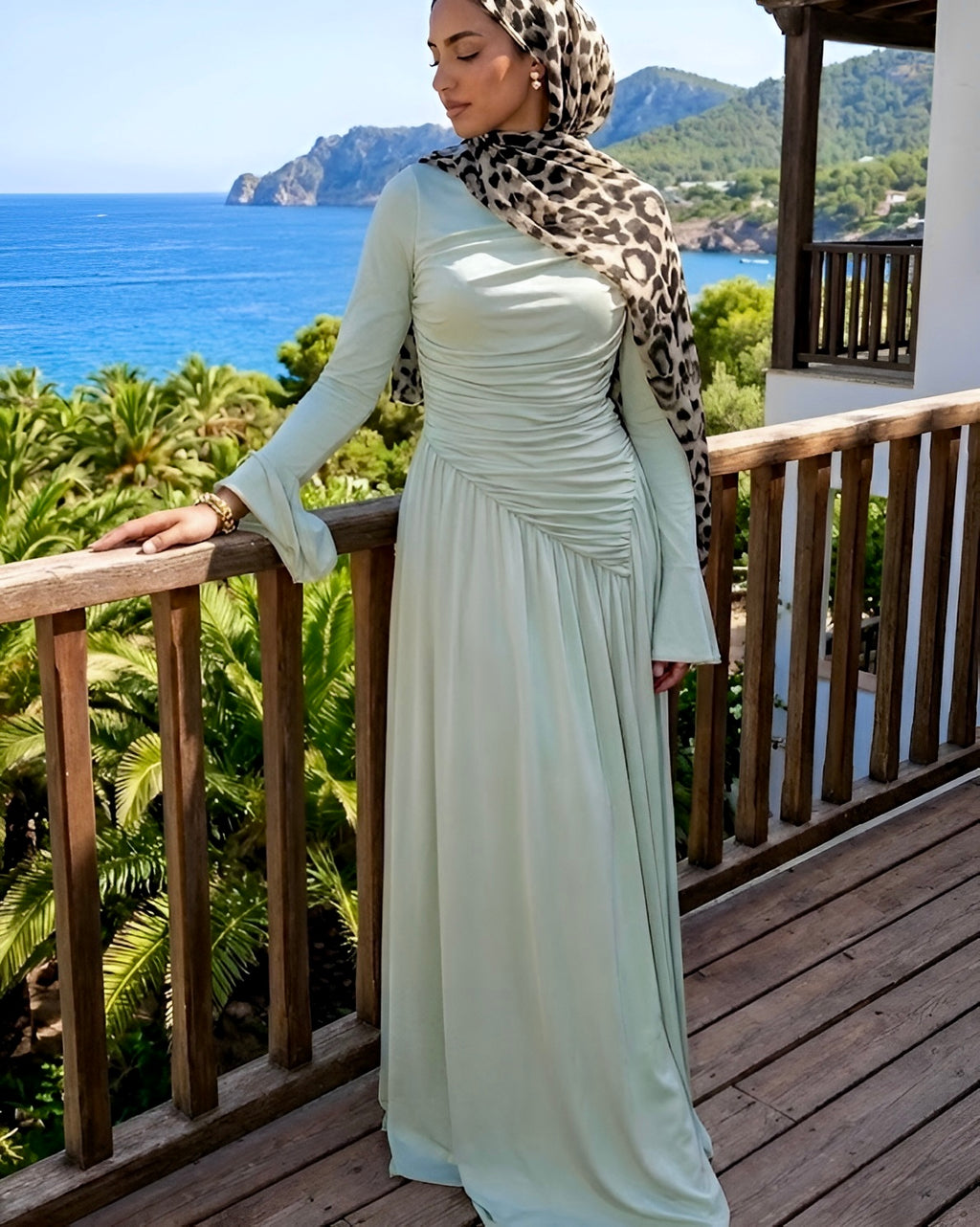 Hashmat Draped Maxi Dress (2 Colors)